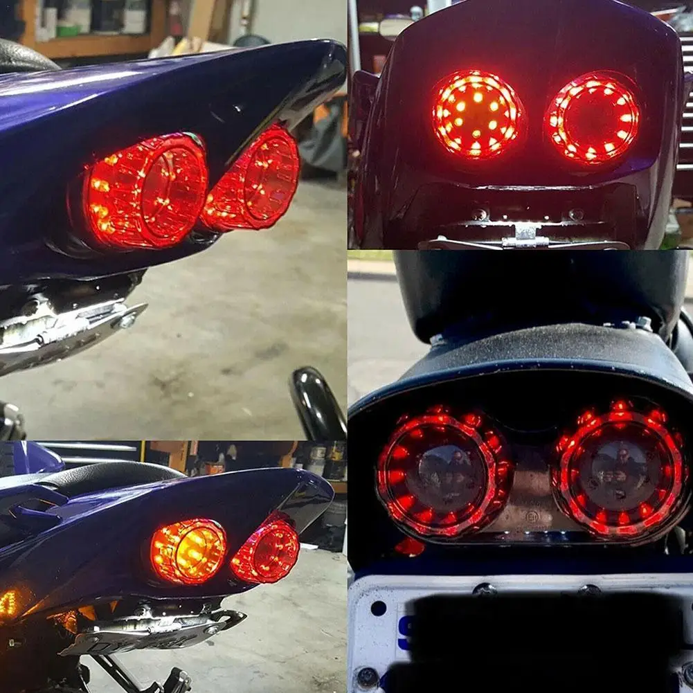 

Новый Универсальный светодиодный задний фонарь для мотоцикла, задний стоп-сигнал, светодиодный задний фонарь, задний фонарь s, задний стоп-с...
