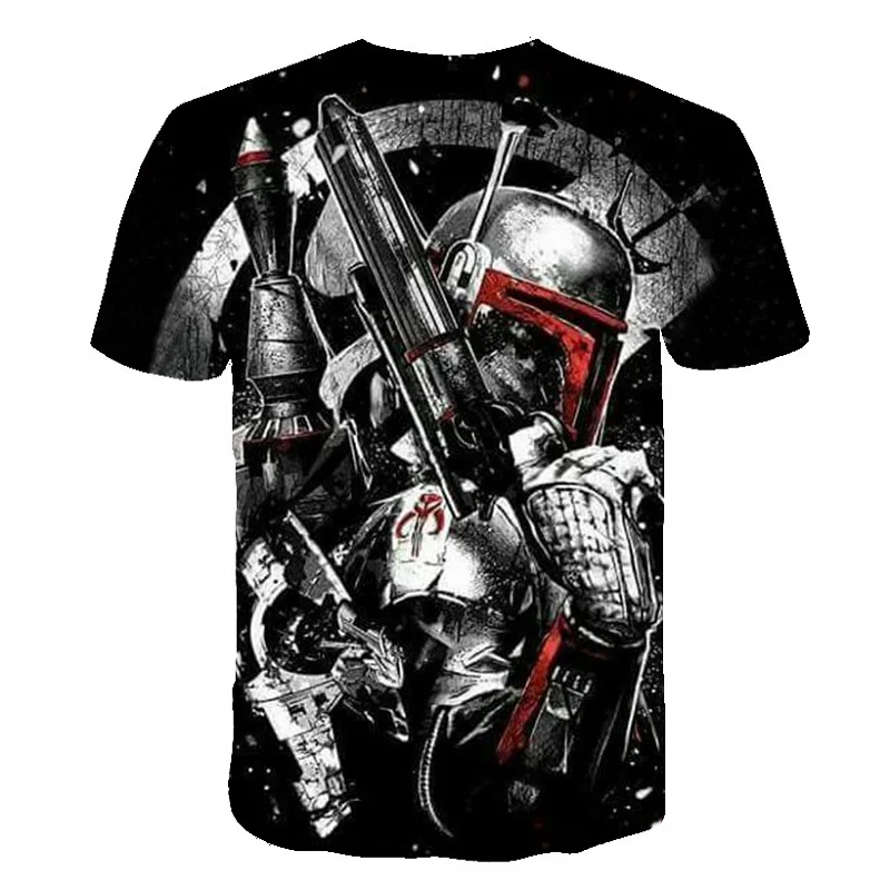 Off white Высокое качество Мужская футболка 3D мультфильм фильм костюм футболка harajuku для взрослых Дарт Вейдер модная мужская футболка Топ
