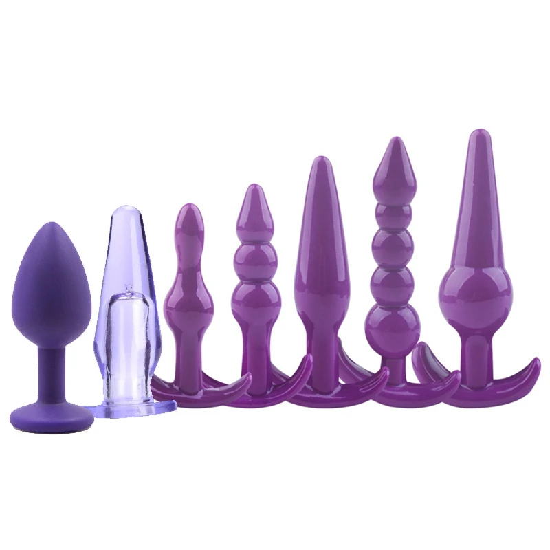Анальная пробка эротические игрушки для взрослых массажер простаты силиконовая