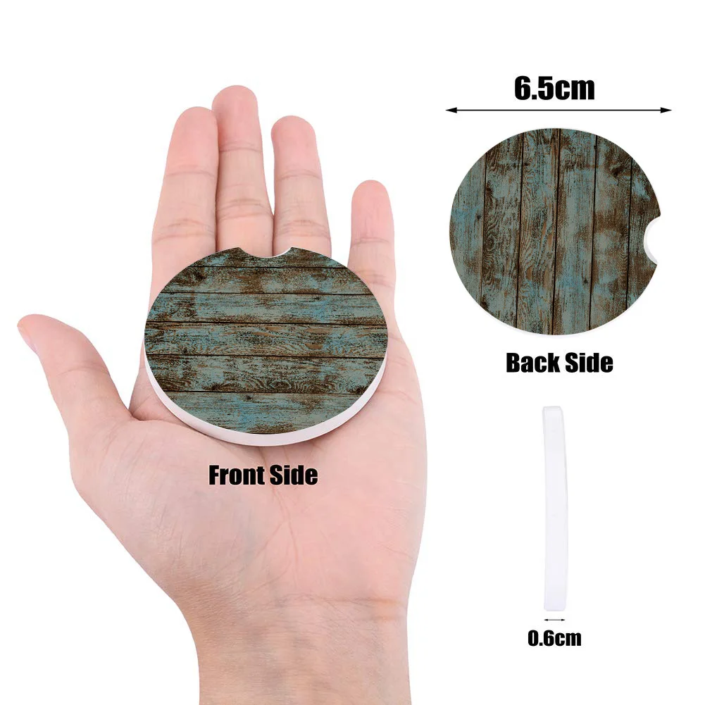 Подставки под стаканы в стиле ретро с текстурой дерево автомобильные аксессуары