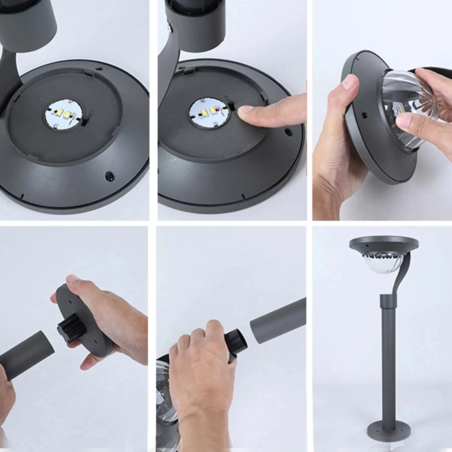 Светодиодный солнечный садовый светильник s Открытый водонепроницаемый для