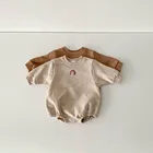 2020 Новая Осенняя детская одежда Корейский детский комбинезон красный Детский комбинезон с вышивкой