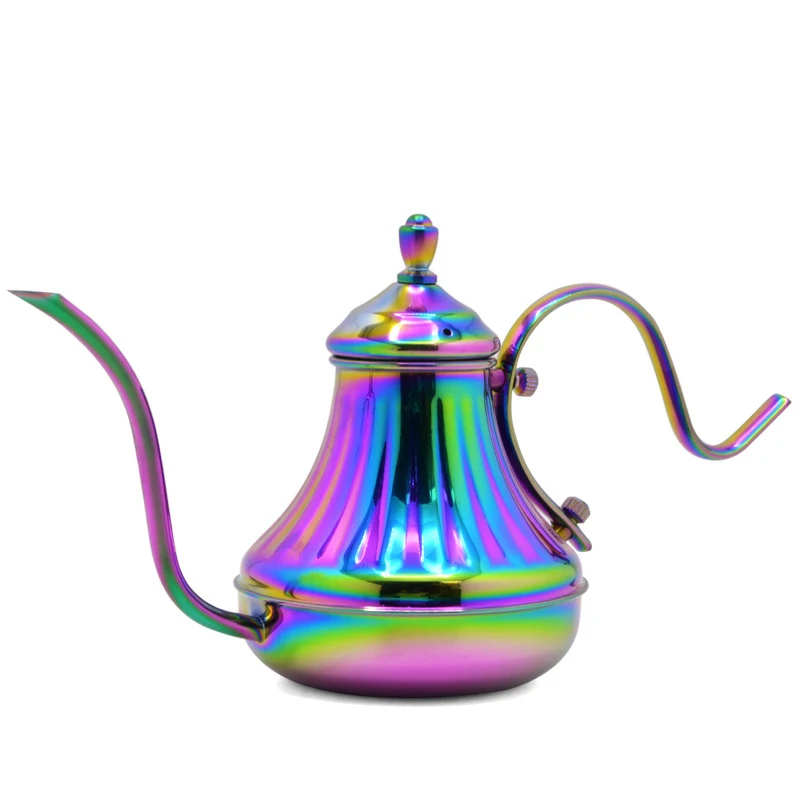420 мл чайник для кофе из нержавеющей стали залейте гусиную шею ручной капельный с