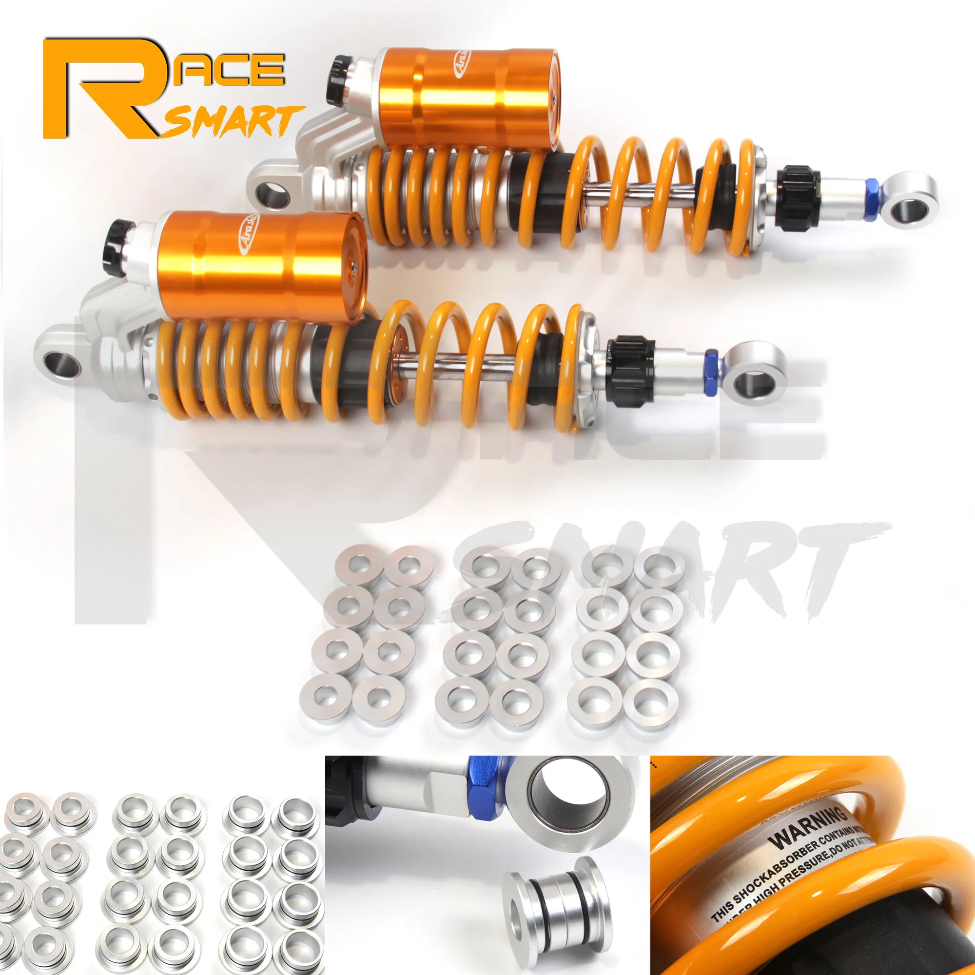 330 мм/13 дюймов мотоциклетный Регулируемый азотно заряженный задний воздушный