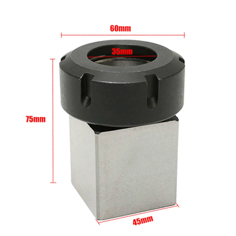 1pc ER40 ER32 ER25 square/hexagonal collet holder chuck bracket CNC machining center engraving machine | Инструменты