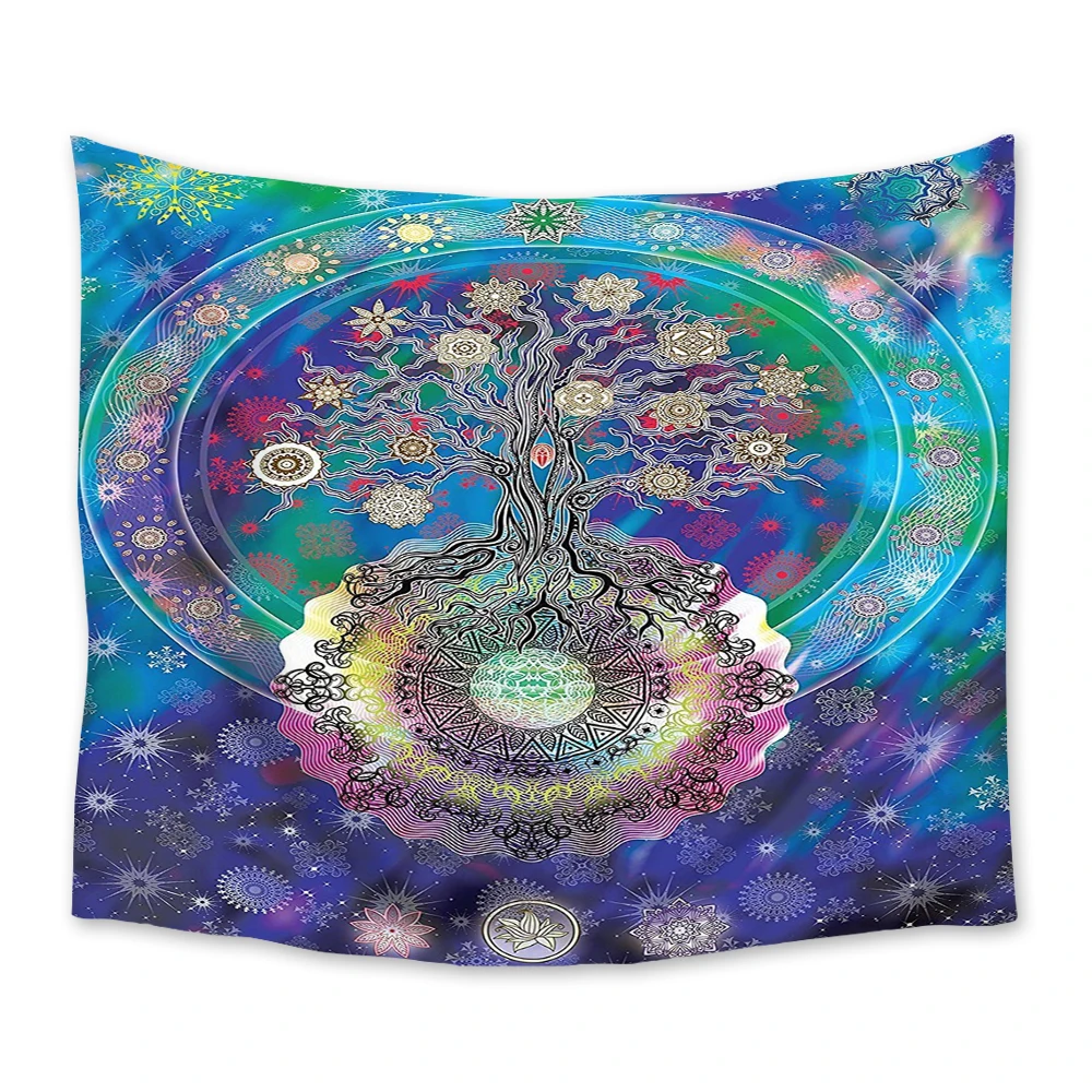 Фантастический гобелен Древо жизни настенный подвесной покрывало настенное