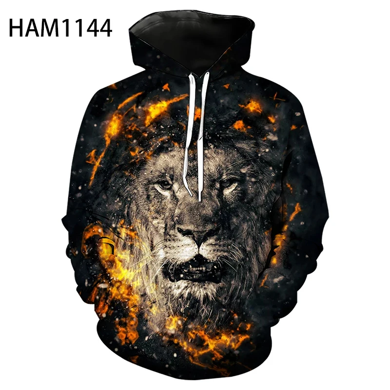 Пуловер с 3D-принтом короля льва толстовка для мальчиков и девочек детская модная