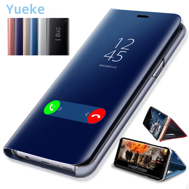 Зеркальный флип-чехол для Apple iPhone 6 + Plus 5 7 8 A1864 A1897 привлекательный Вертикальный