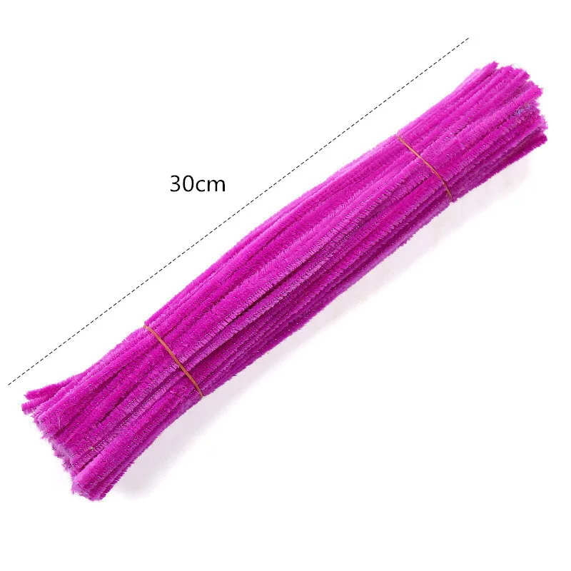 50 шт. цветные креативные плюшевые железные проволочные спиральные палочки