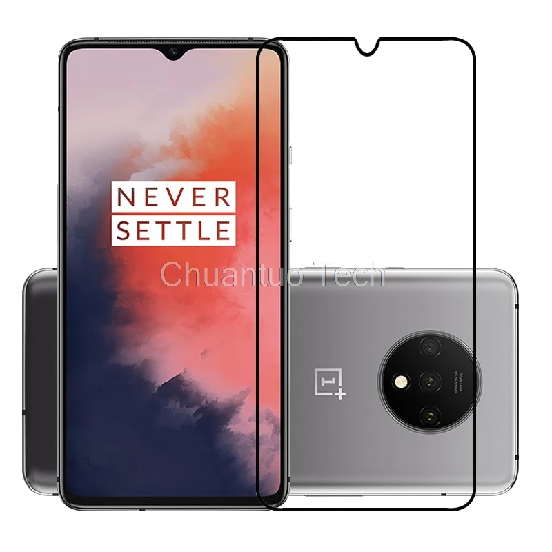 

75 Pcs/Lot 2.5D Premium Tempered Glass for Oneplus 7T Full Cover Screen Protector Protective Film for Oneplus 7T
