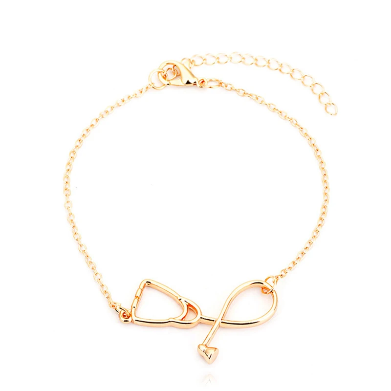 Женский уникальный браслет в виде стетоскопа ювелирный из сплава аксессуары