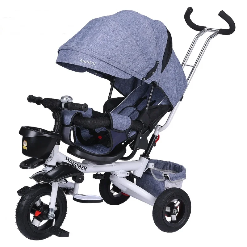 Lightweight Folding Child Tricycle Trolley Baby Bike Infant Stroller Buggiest Suit For Month 6 to Age 3