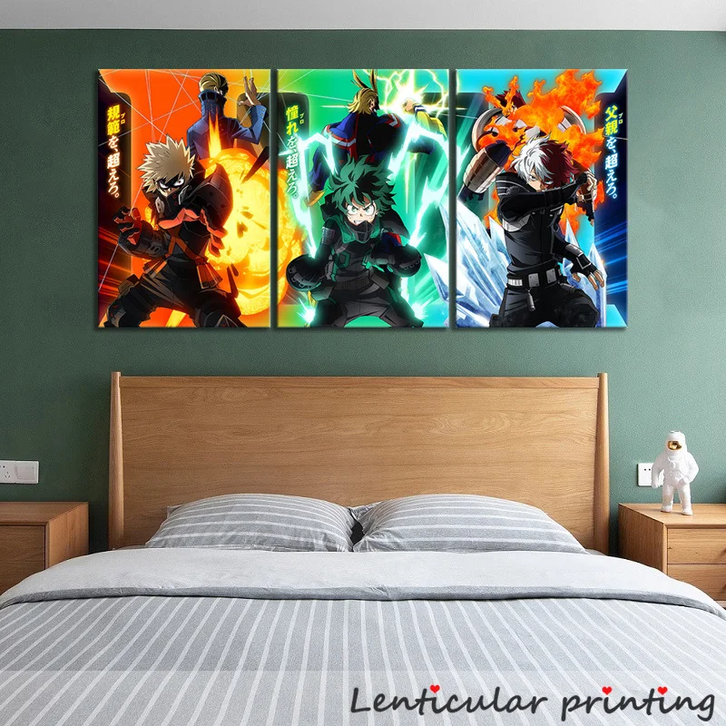 

Handsome Animation Character Poster Anime My Hero Academia Canvas Bedroom Wall Decor Wall Art
