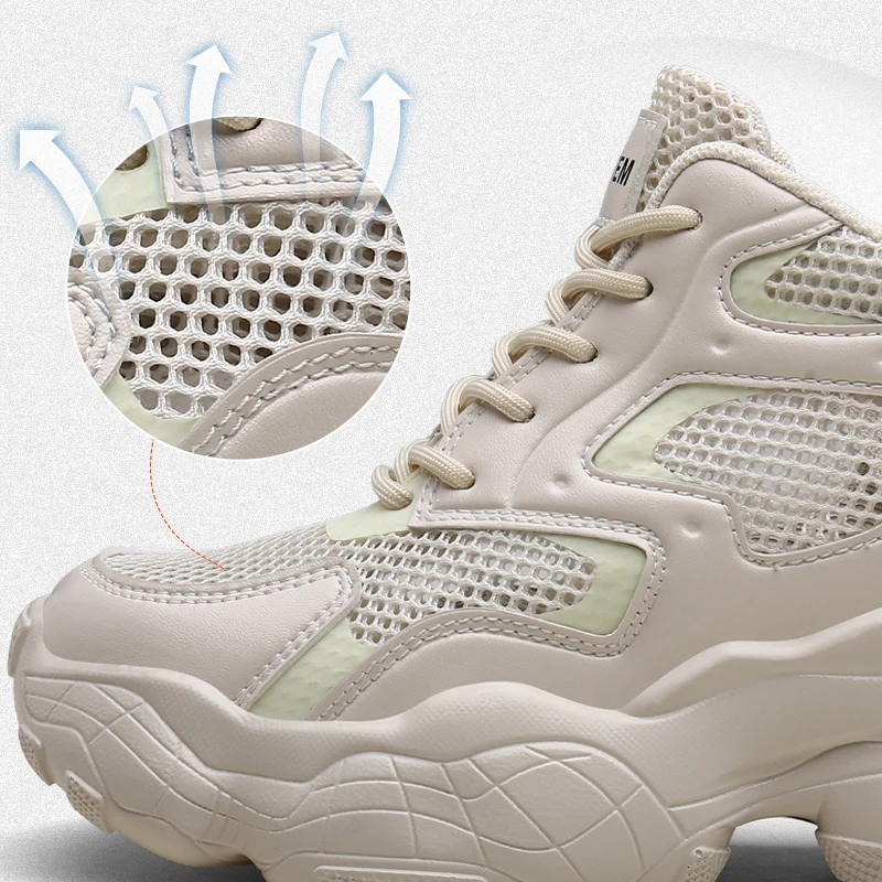 Кроссовки прогулочная обувь Женская легкая спортивная дышащая Светоотражающая