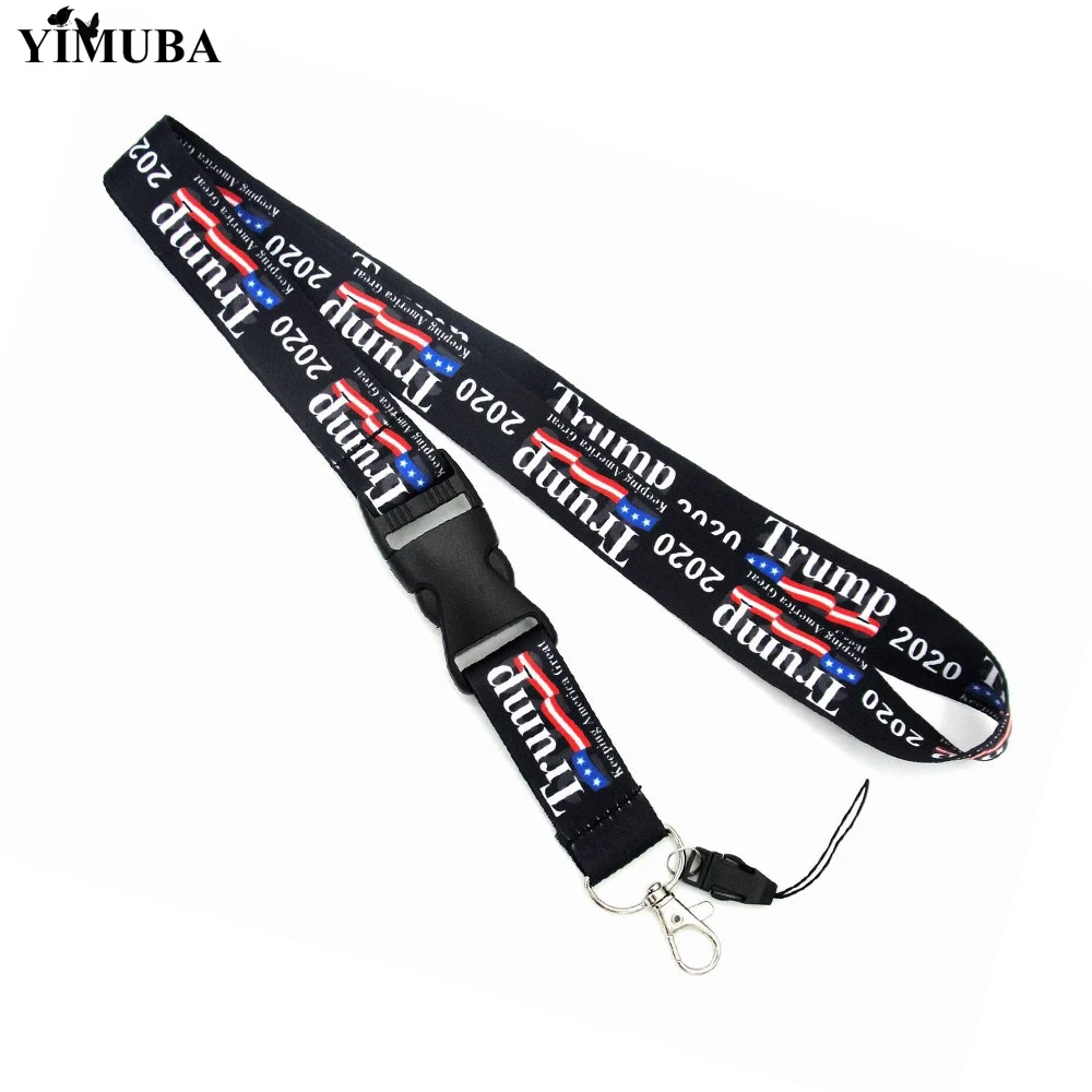 Новый брелок Trump 2020 для ключей ремни шеи президент Дональд Трамп сохранит Америку