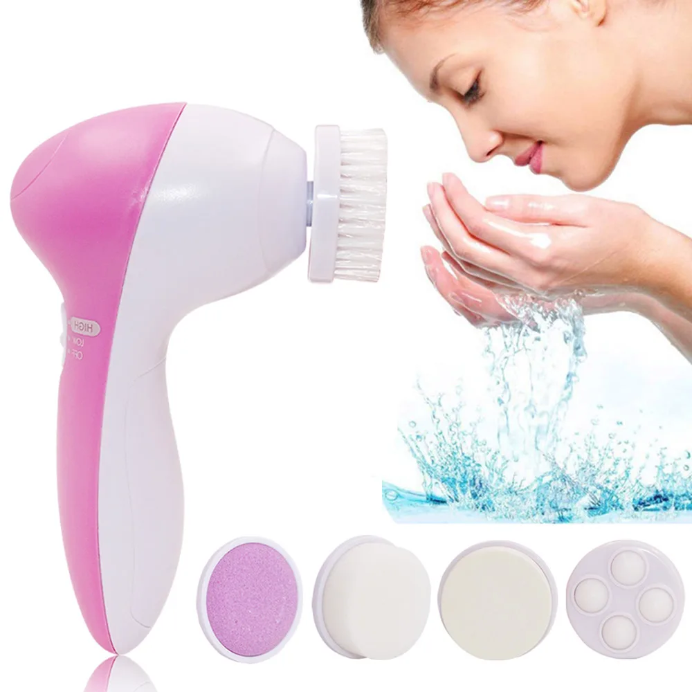 5 в 1 электрическая щетка для очищения лица очищающее средство глубокий