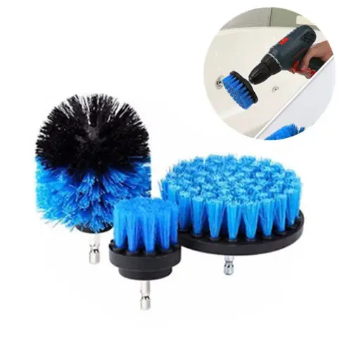 

Grout Power Scrubber Cleaning Drill Brush Tub Cleaner Combo Tool Kit Blue 2
