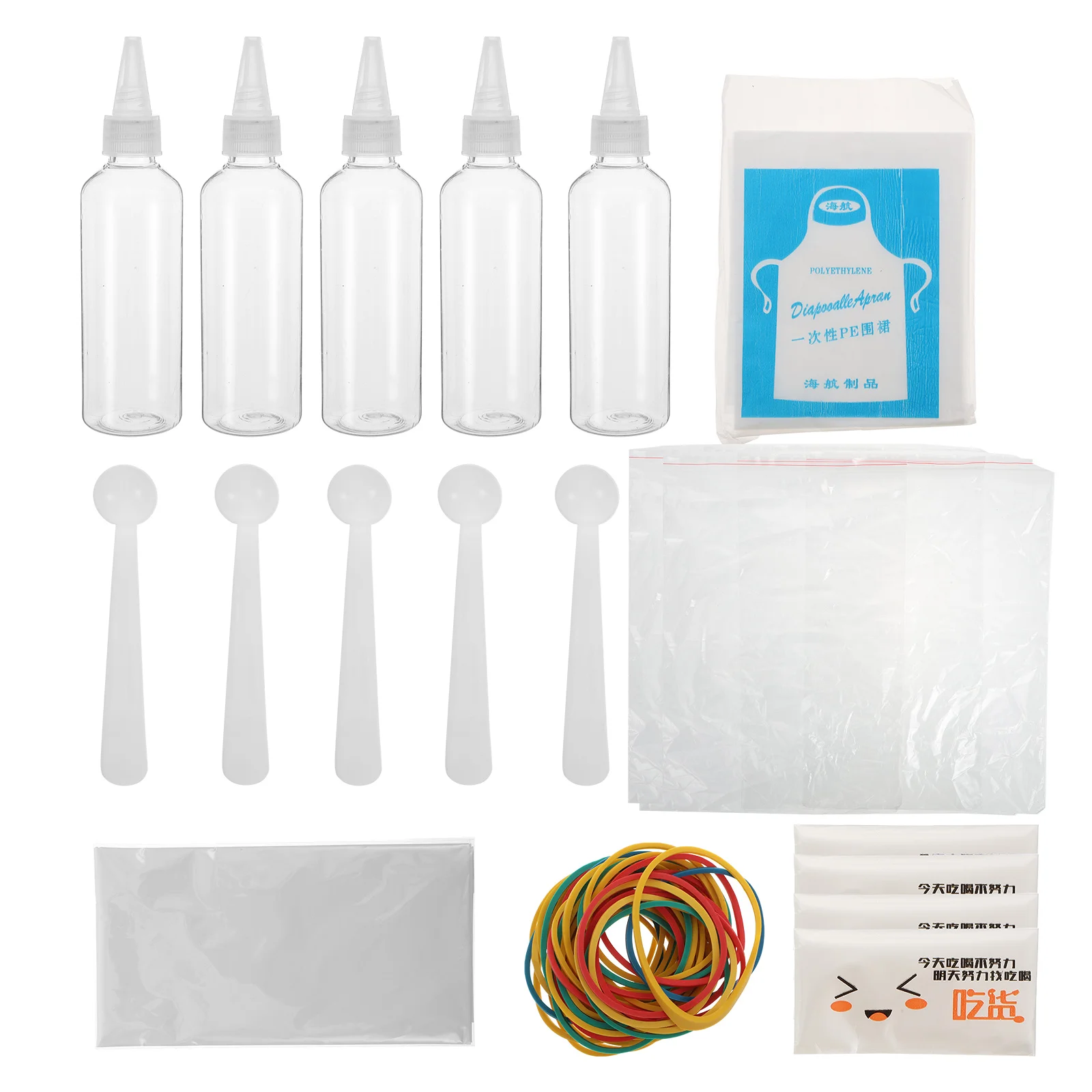 

1 Set Assisting Tie-dye Materials Clothes DIY Tools DIY Tie-dye Accessories