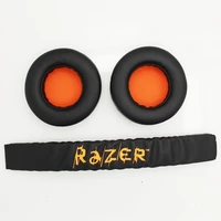 replacement earpads headband for razer electra high quality soft ear pads cushion cover for razer electra gaming headphone