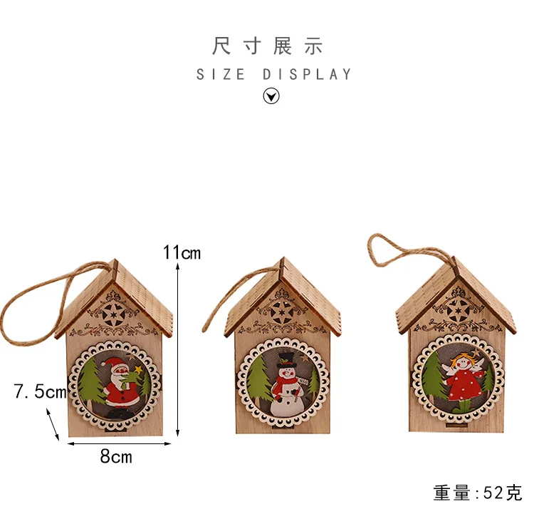 Рождественские светодиодные фонари украшение для дома подвесные креативные