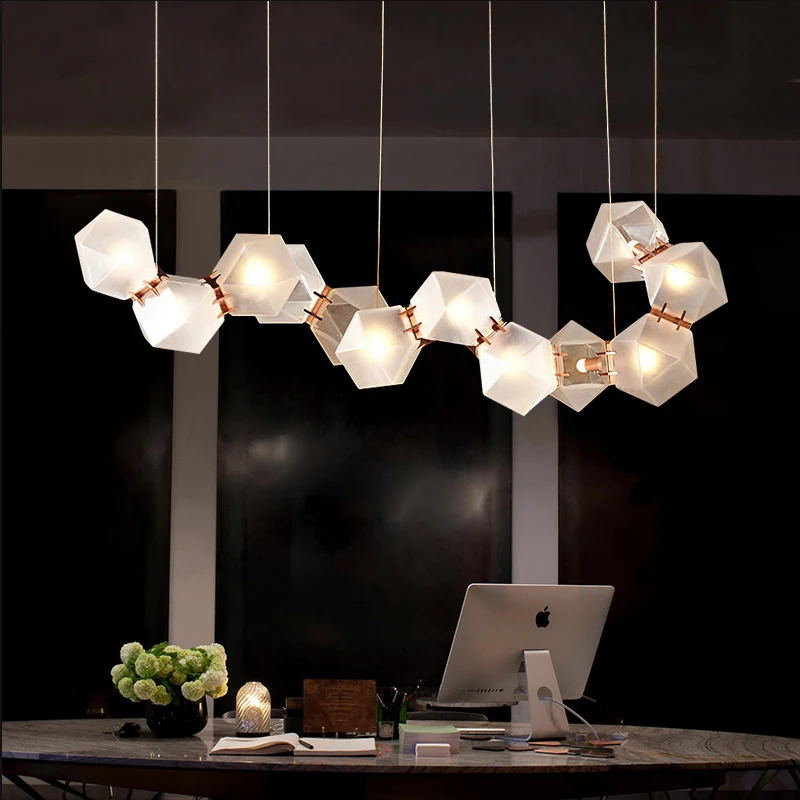 

Modern Creativity Glass LED Chandeliers Home Livingroom Dining room Bar Ligthing E14 Lights Indoor Decoration Lamp Luminaire