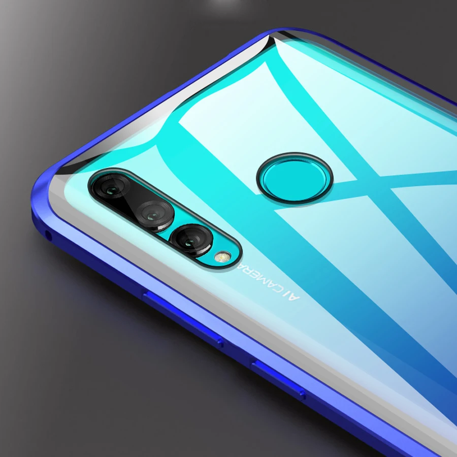 Полностью магнитный металлический Прозрачный чехол из закаленного стекла для