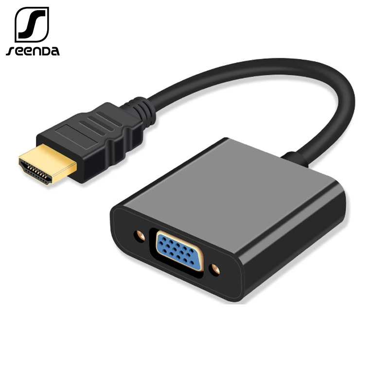 SeenDa HDMI к VGA Кабель-адаптер 1080P папа к Famale с аудио кабелем для HD ТВ xbox PS3 PS4 ноутбук ТВ коробка