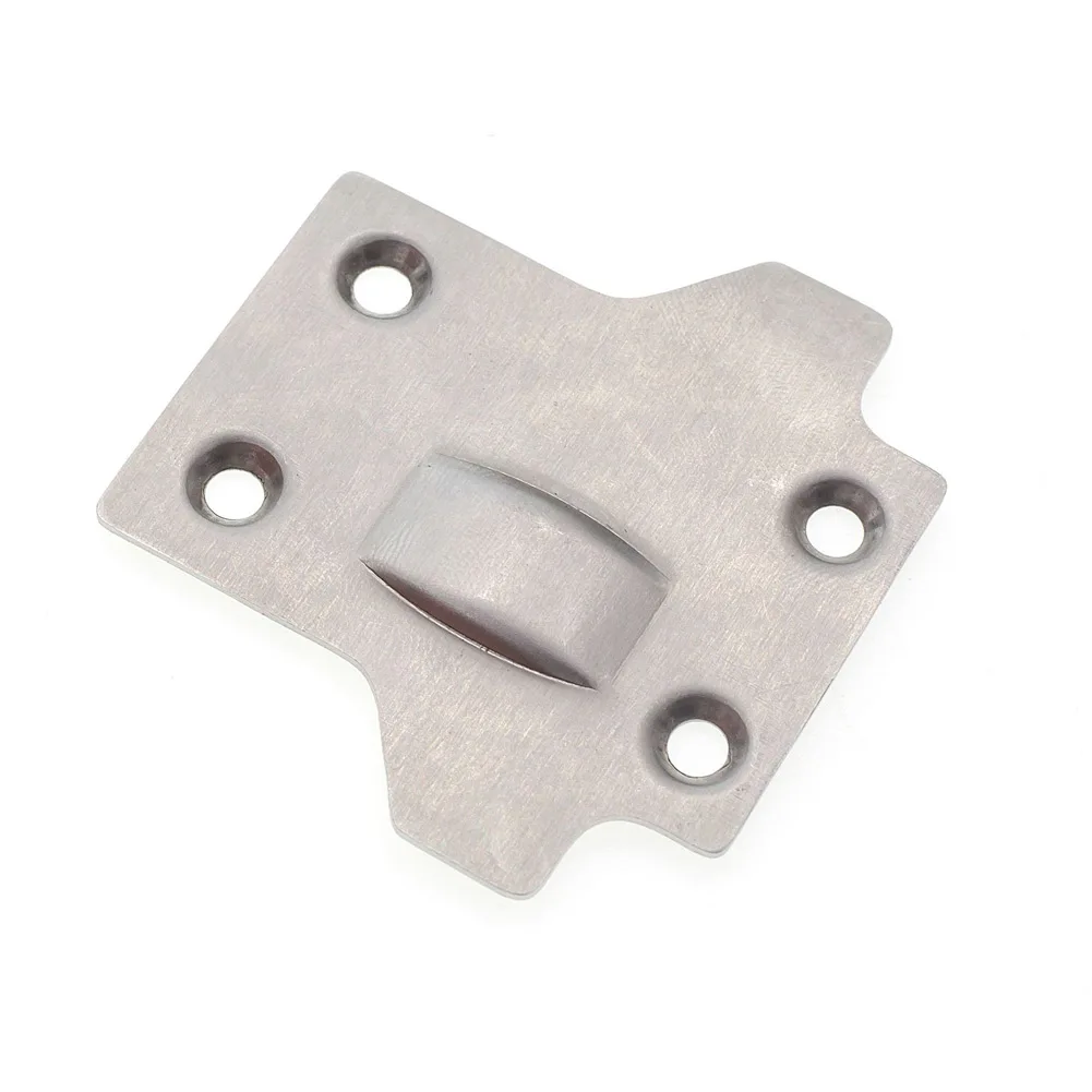 

2pcs Solid Easy Install With Screws Chassis Protection Plate Stainless Steel Guard RC Car Crawler Front Rear Replacement Part