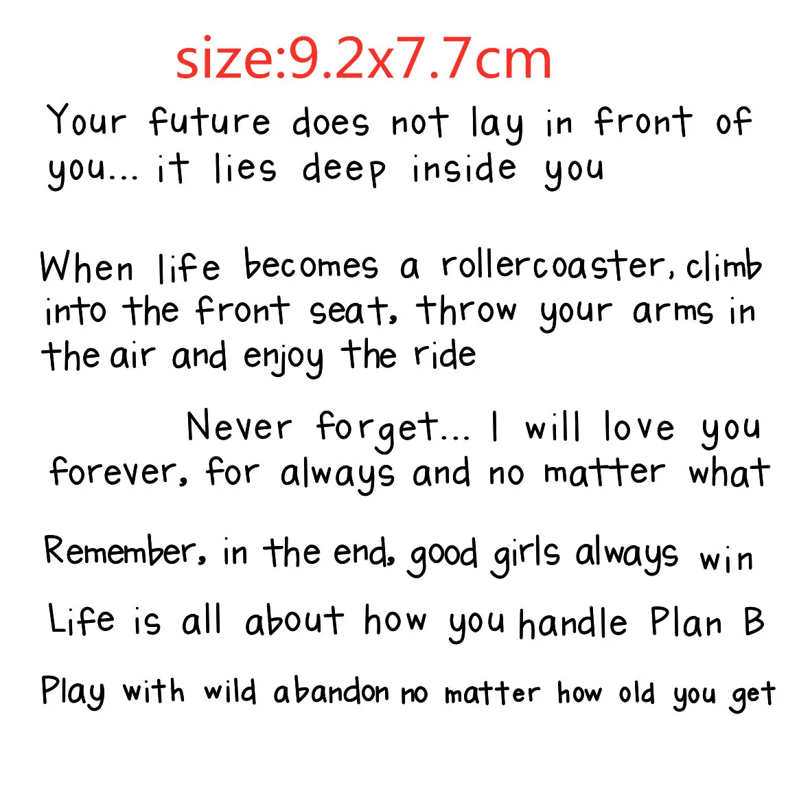 Прозрачный силиконовый резиновый штамп на английском языке для скрапбукинга