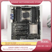 x99 e ws usb 3 1 for asus workstation motherboard lga2011 ddr4 7%c3%97pci e x16 high performance and stable platform with 7 gpus