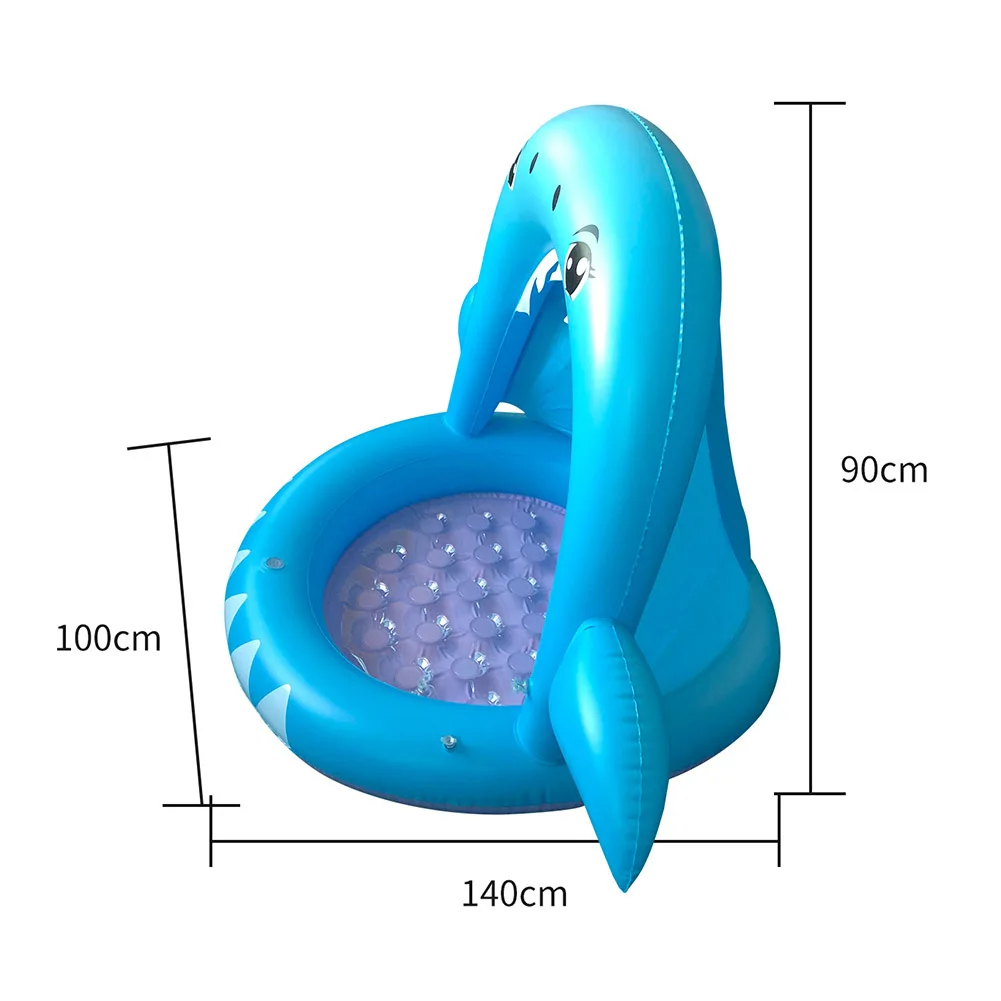 

Summer New Cartoon Shark Floating Swimming Circle Inflatable Pool Float To Improve Swimming Skills Children's Adult Toys