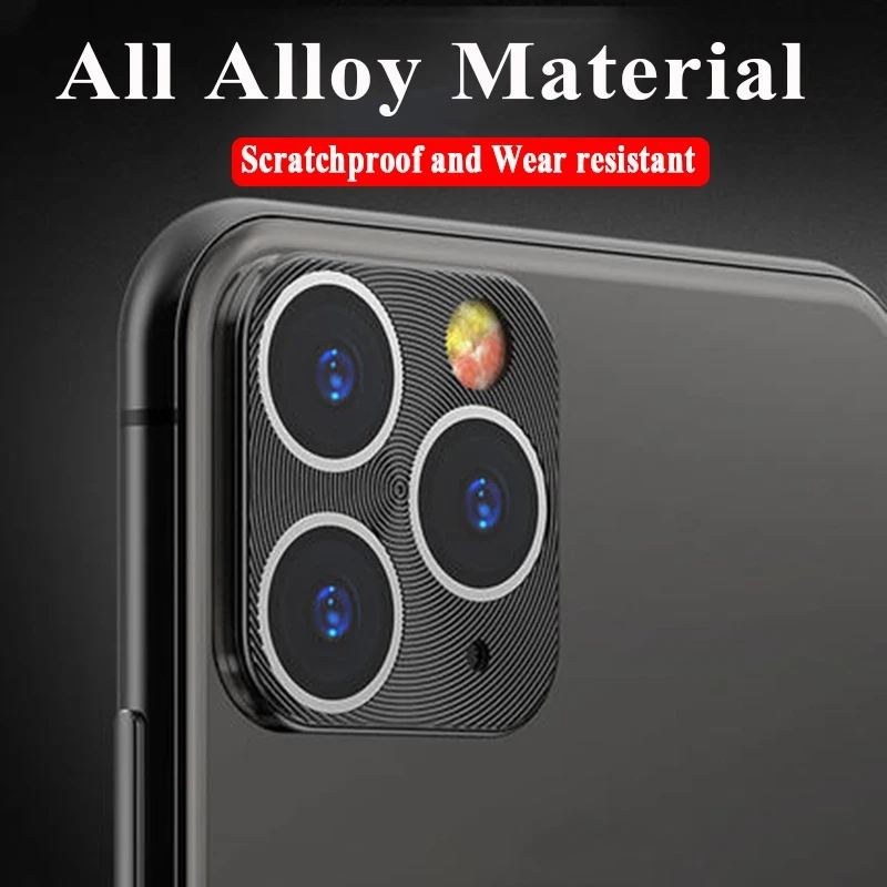 Металлическое защитное кольцо для камеры iPhone 11 Pro XS Max XR X Защитная пленка 8 7 6 Plus |