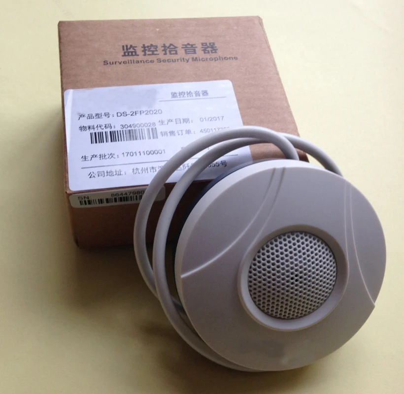 Оригинальный Hikvision DS 2FP2020 A(DS 2FP2020) HIFI микрофон Микрофон Аудио Пикап для камеры