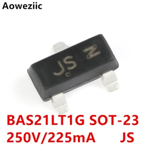 Aoweziic 50pcs/Lot New Original BAS21LT1G LBAS21LT1G SOT-23 250V/225mA Switch diode screen printing JS