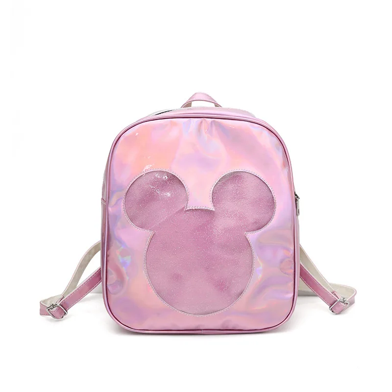 Модный милый женский рюкзак Disney с Минни лазером дорожный вместительный школьный