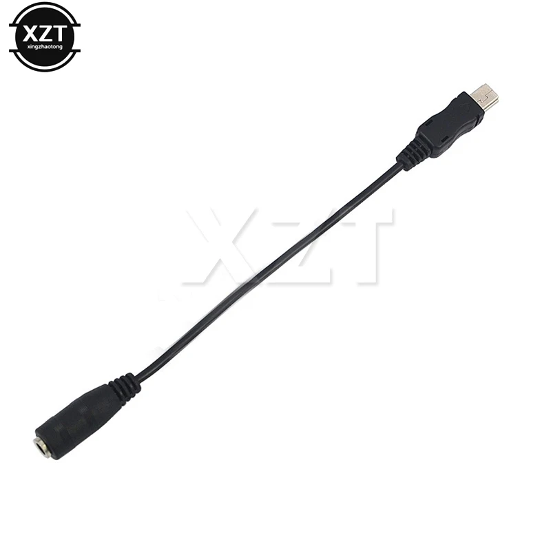 Мини-usb штекер 3 5 мм разъем Женский аудио кабель Шнур для активного зажима