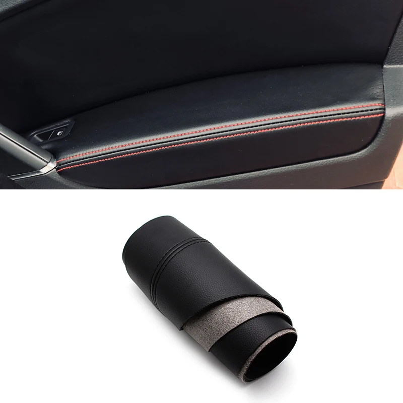 2 шт. интерьер автомобиля передней двери ручка подлокотник Панель чехол из кожи