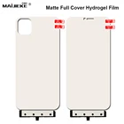 2 шт. матовая передняя + задняя Гидрогелевая пленка для iPhone 12 mini 11 pro max X Xs max XR 8 7 6s 6 plus SE 2020 полноэкранная защита
