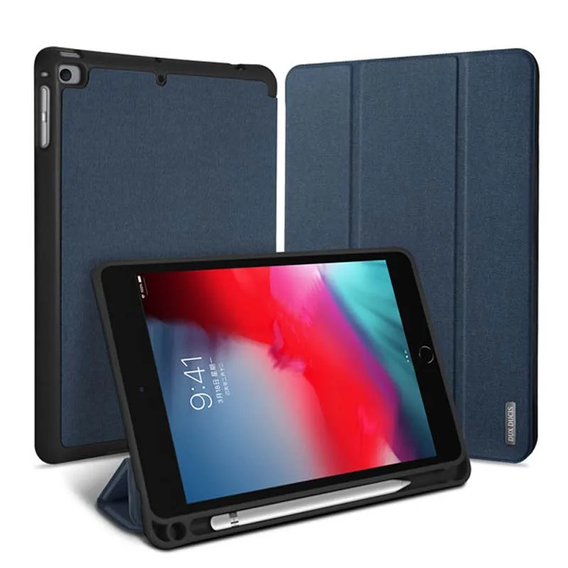 

Smart Cover with Apple Pencil Holder & Auto Sleep Wake for IPad Mini 4 5 7.9 Inch Soft Leather Cover for IPad Mini 2019 Cases