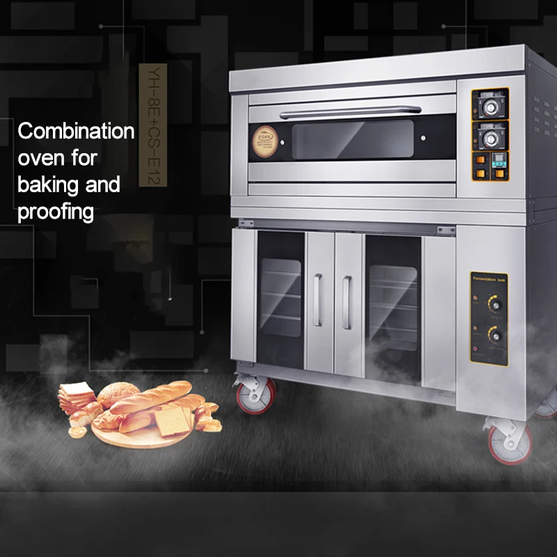 

Electric Oven Commercial Baking Machine Double Layer One Layer Two Trays Pizza Fermentation Machine Intelligent Oven 220V