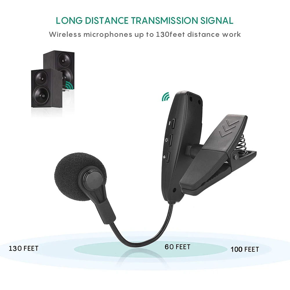 Микрофон для саксофона Беспроводная микрофонная система с зажимом музыкальные