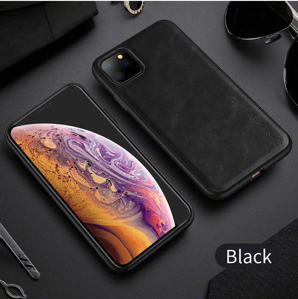 Кожаный чехол для iPhone XS 11 Pro Max 8 7P чехол Роскошный ультра-светильник Мягкий Силиконовый противоударный чехол для iPhone X XS XR