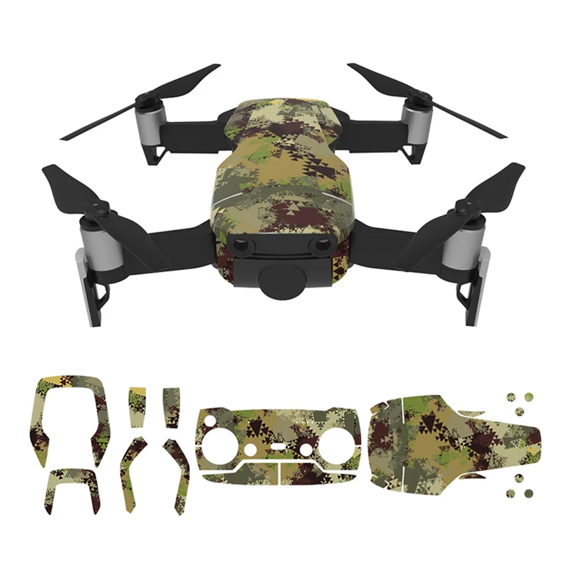 Для DJI Mavic Air Наклейка ПВХ наклейки пустынный камуфляж рисунок полный набор Drone