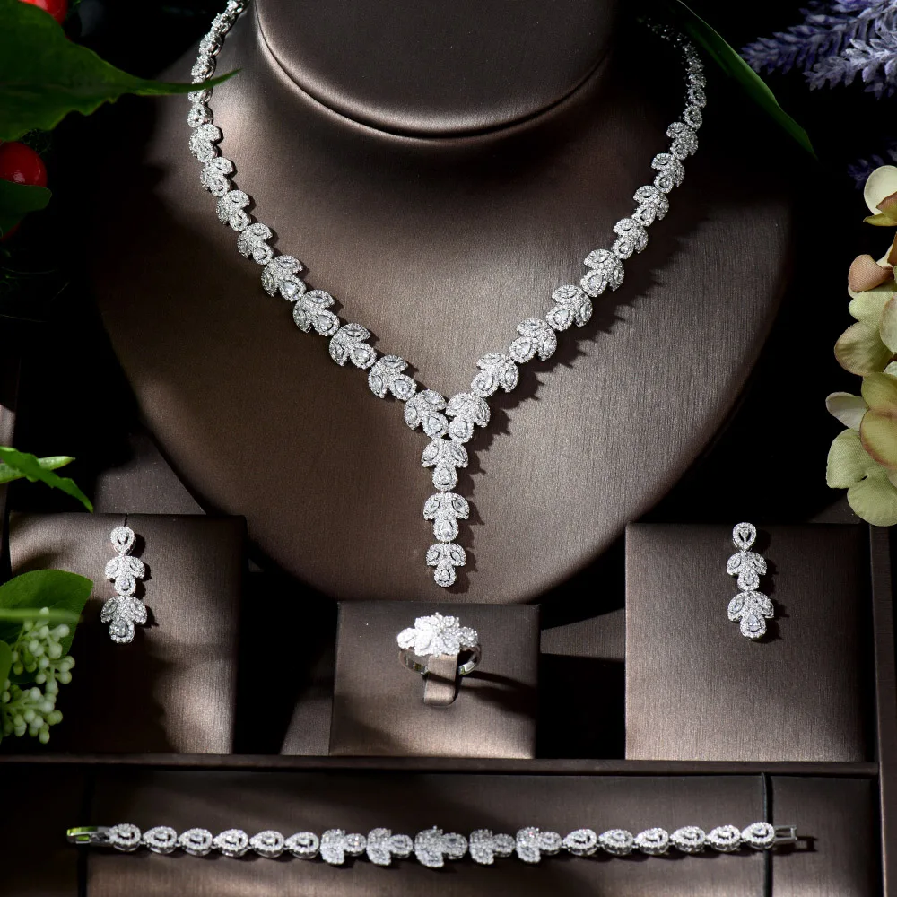 HIBRIDE классический простой дизайн 2 тона серьги Цепочки и ожерелья ювелирные