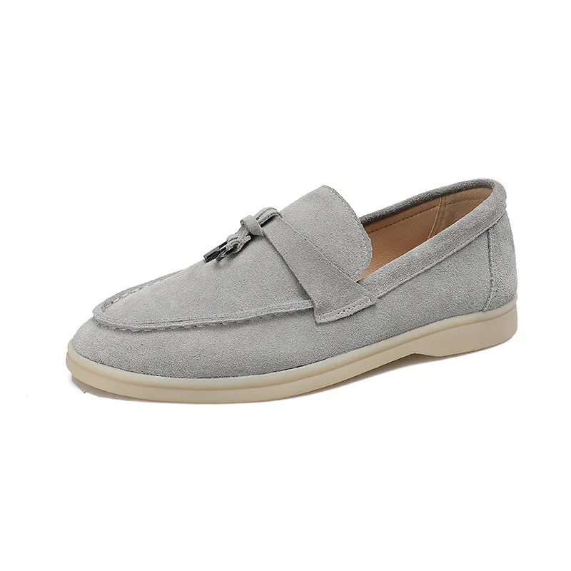 

2021 Fashion Brand Ladies Casual Shoes Sweet Ladies Flat Shoe Designer Ladies Loafers Lightweight Comfortable Leather Women Shoe