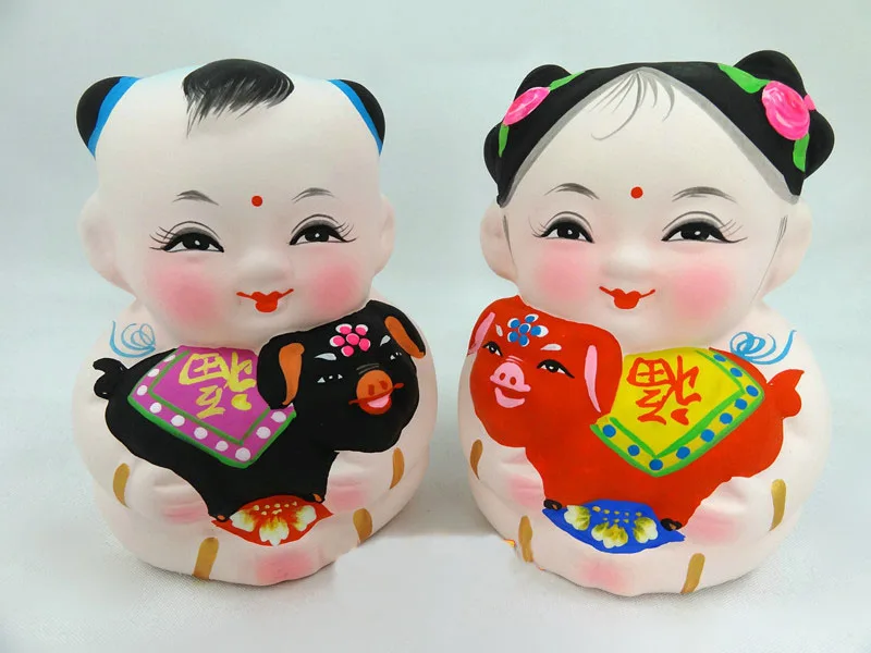 Китайские куклы мальчики. Китайские фигурки из глины пара. Китай фигурки глиняные пара половинки. Кукла фу блин. Китай фигурки глиняные пара половинки горизонтальный.
