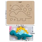 Деревянные штампы для скрапбукинга, C-447 динозавров, несколько размеров