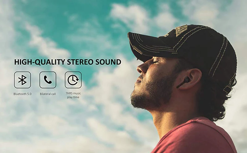 Amorno TWS T1 Bluetooth 5,0 стерео наушники TWS наушники с шумоподавлением наушники-вкладыши с микрофоном Handsfree 1000 мАч Внешний аккумулятор