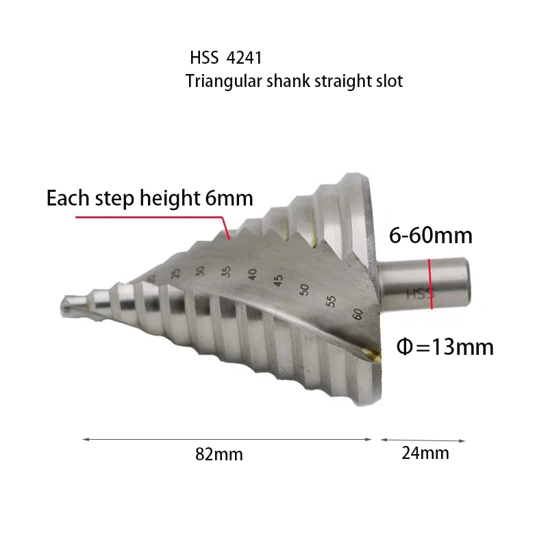 Набор ступенчатых конусных сверл комплект из 12 насадок 6 60 мм для сверления