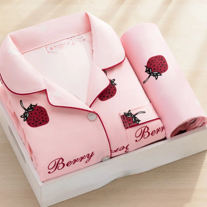 

Женская домашняя одежда, весенне-осенне-зимний женский пижамный комплект с длинными рукавами, комплекты пижам для мам с длинными брюками, х...